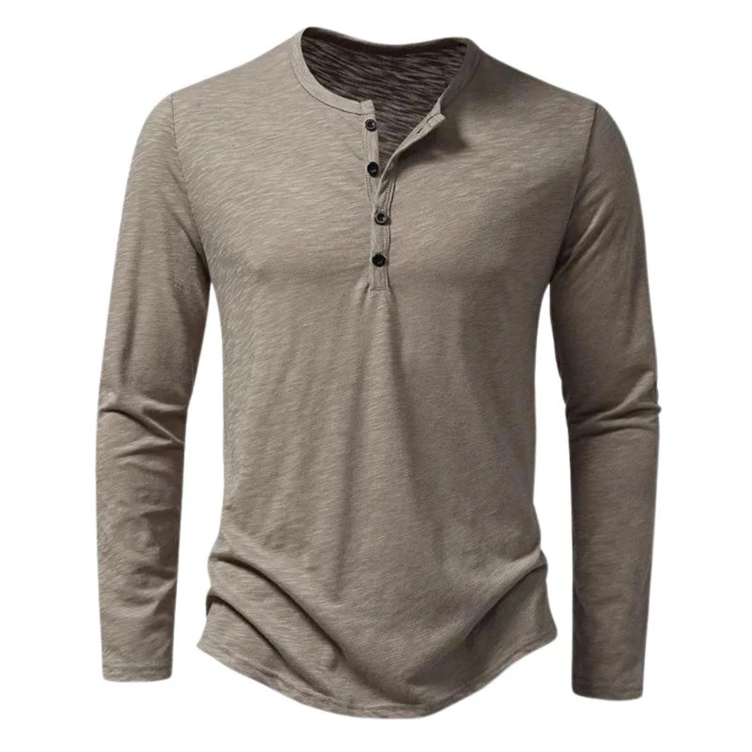 Men's Casual Long Sleeve Henley Shirt