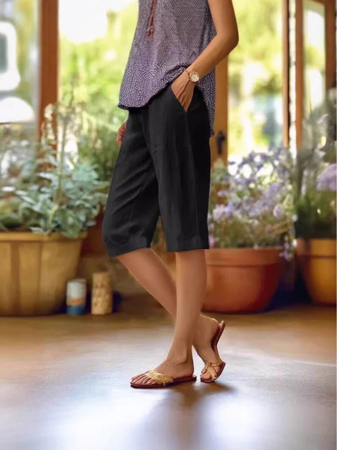 Women's Knee length Summer Shorts