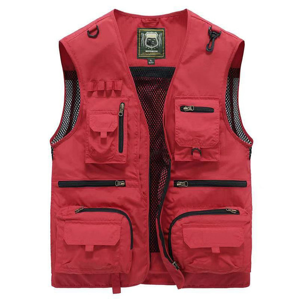 Men's Gilet Multi-Pocket Outdoor Zip-Up Vest