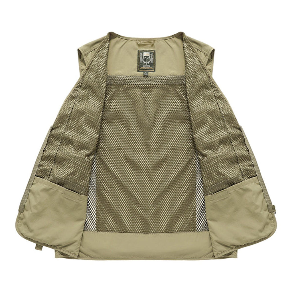 Men's Gilet Multi-Pocket Outdoor Zip-Up Vest