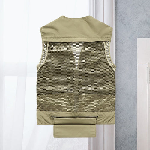 Men's Gilet Multi-Pocket Outdoor Zip-Up Vest
