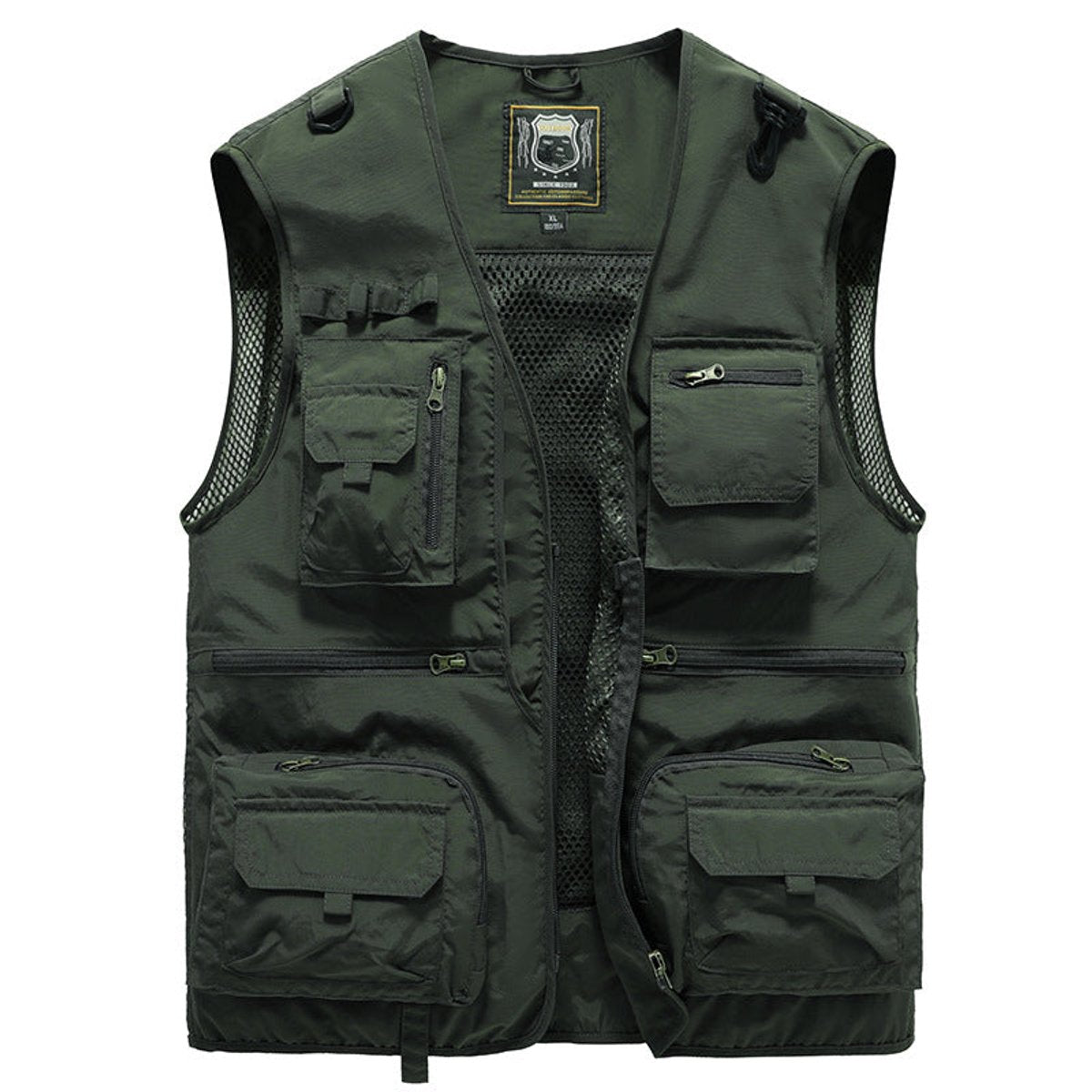 Men's Gilet Multi-Pocket Outdoor Zip-Up Vest