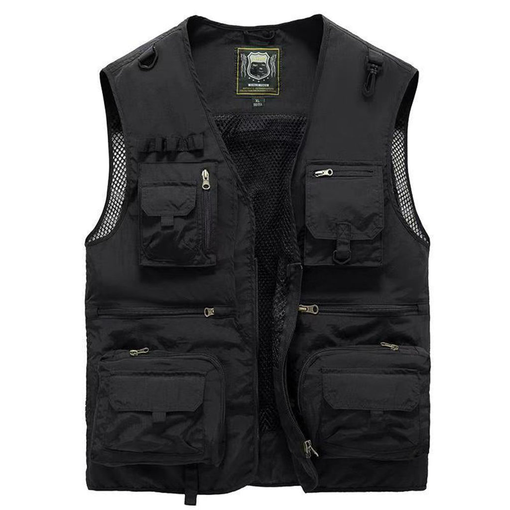 Men's Gilet Multi-Pocket Outdoor Zip-Up Vest