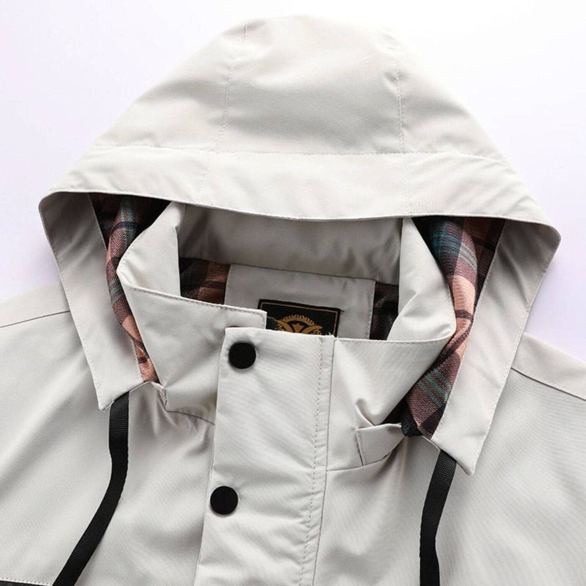 Mens Quilted Jacket Waterproof Hooded Windproof Outdoor Coat