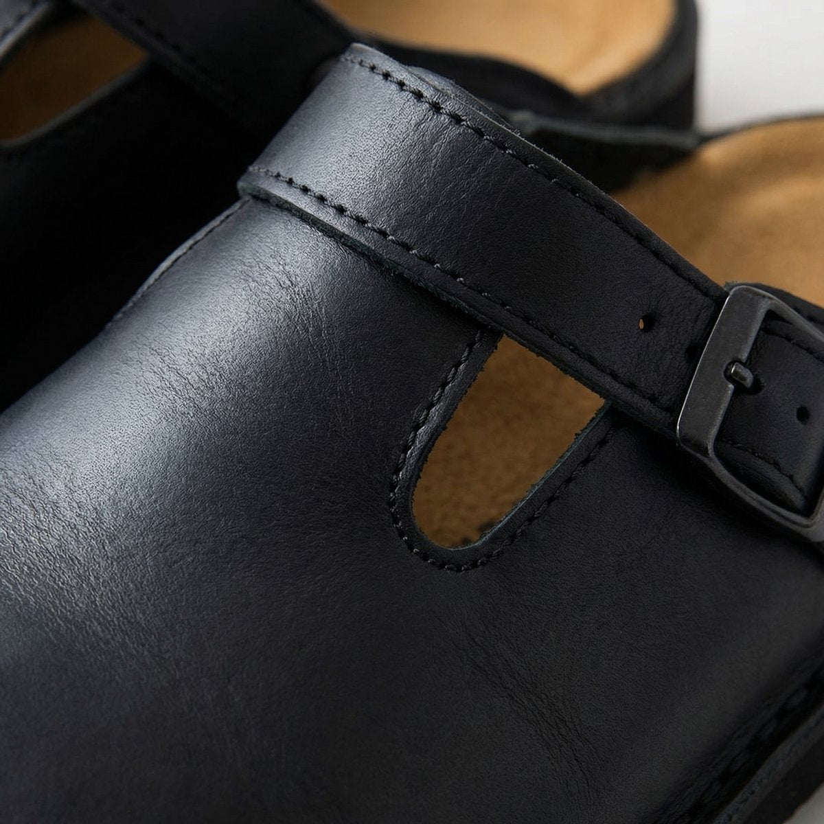 Women's Boots Style Leather Slip-On Clogs
