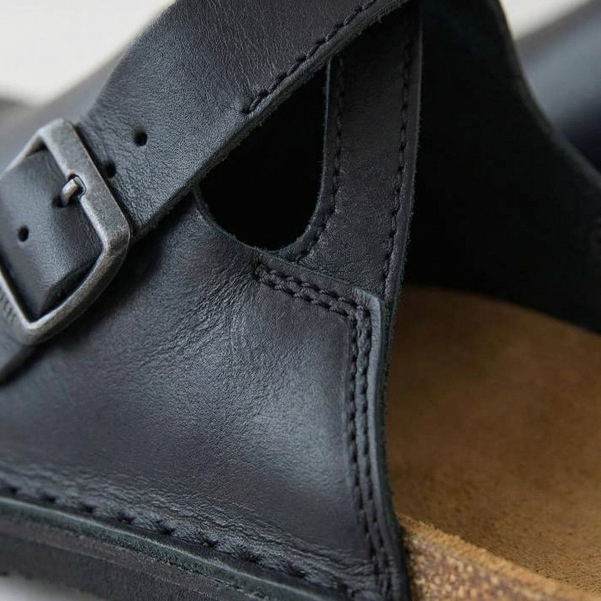 Women's Boots Style Leather Slip-On Clogs
