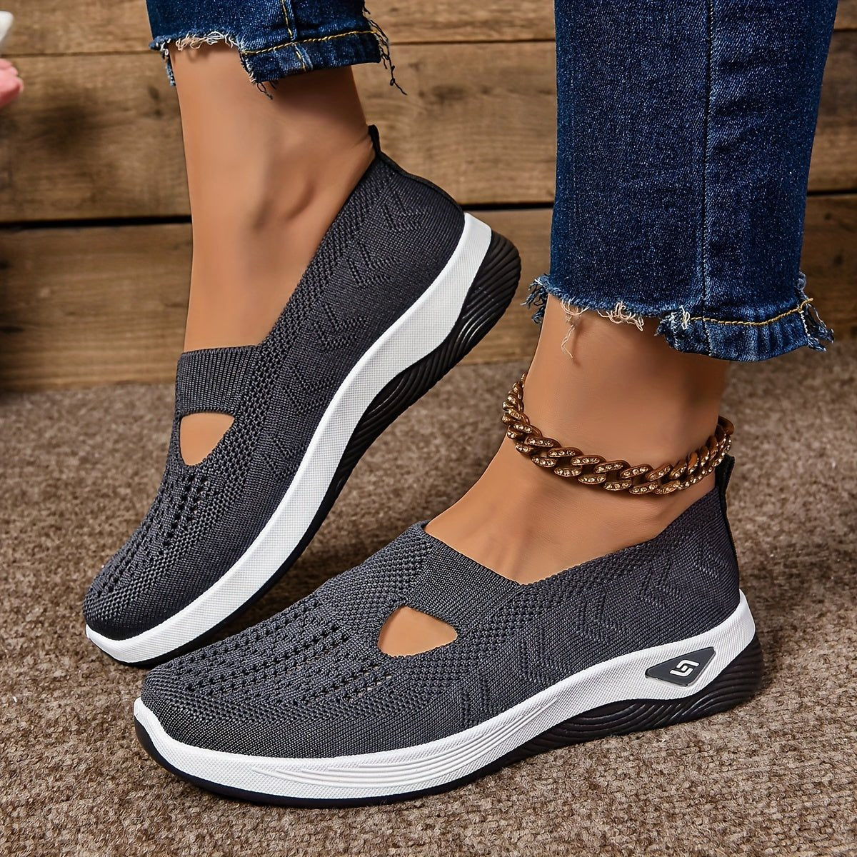 Women's Orthopedic Slip-On Comfortable Sandals Knit Sneakers