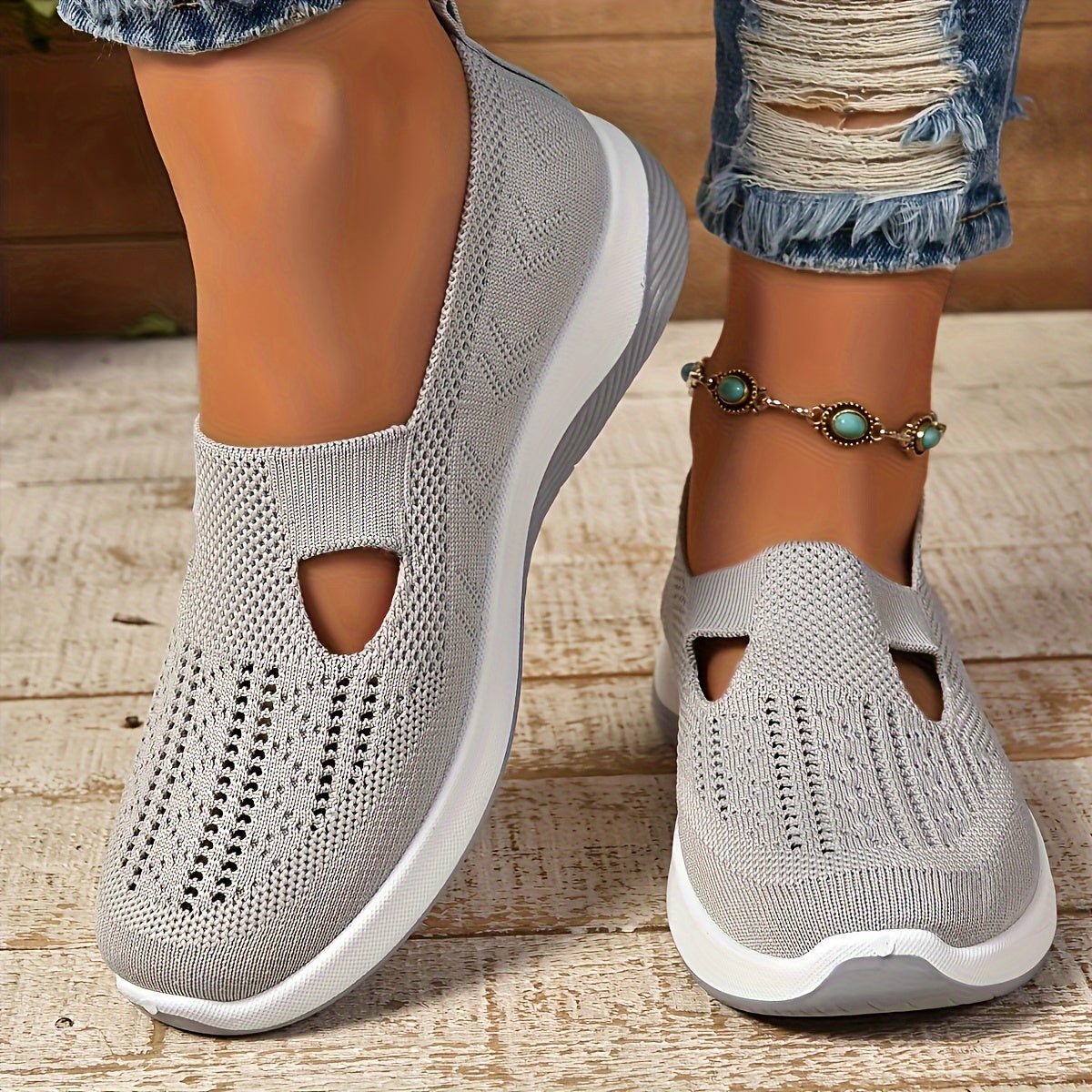 Women's Orthopedic Slip-On Comfortable Sandals Knit Sneakers
